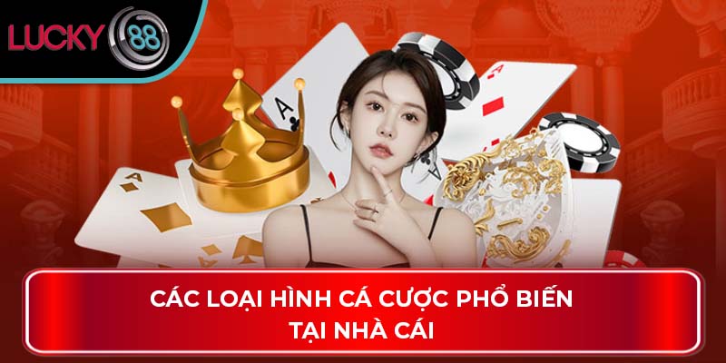 Các loại hình cá cược phổ biến tại nhà cái
